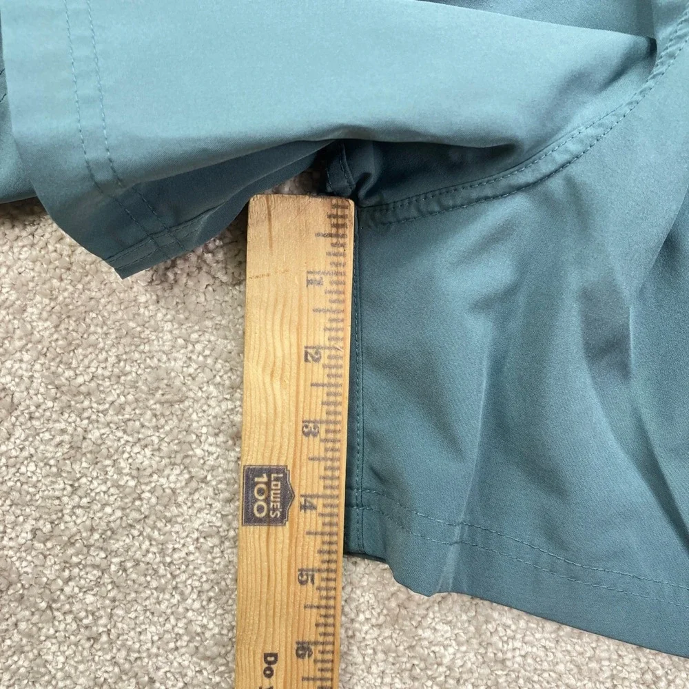 Cove Mens 36 Hyrid Teal Blue Elastic Waist Drawstring Shorts Gym Running